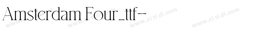 Amsterdam Four_ttf字体转换